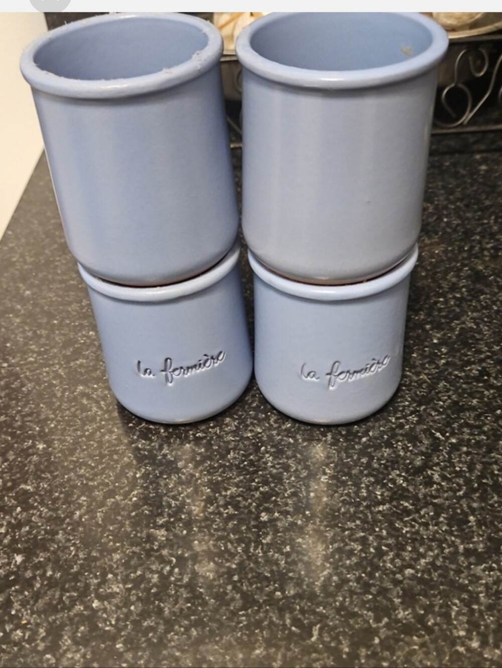 La Fermiere Reuseable Ceramic Jars .Set Of 4.